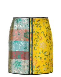 Разноцветная мини-юбка с цветочным принтом от Act N°1