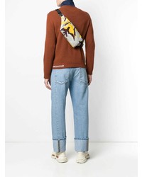 Мужская разноцветная поясная сумка от Valentino