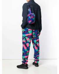 Мужская разноцветная поясная сумка от Fila