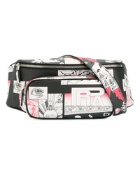 Мужская разноцветная поясная сумка от Prada