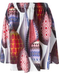 Разноцветная пышная юбка с принтом от MSGM