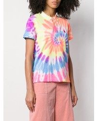 Женская разноцветная рубашка поло с принтом тай-дай от Polo Ralph Lauren