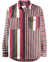 Мужская разноцветная рубашка с длинным рукавом в вертикальную полоску от Napa By Martine Rose