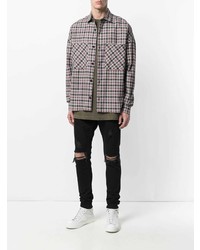 Мужская разноцветная рубашка с длинным рукавом в клетку от Represent