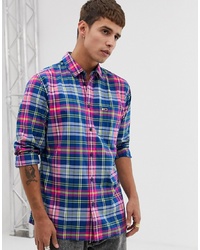 Мужская разноцветная рубашка с длинным рукавом в клетку от Tommy Jeans