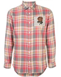 Мужская разноцветная рубашка с длинным рукавом в шотландскую клетку от Kent & Curwen
