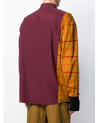 Мужская разноцветная рубашка с длинным рукавом с принтом от Marni