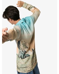 Мужская разноцветная рубашка с длинным рукавом с принтом от Ambush