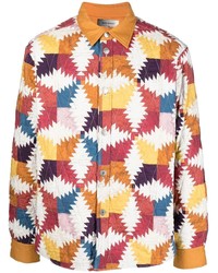 Мужская разноцветная рубашка с длинным рукавом с принтом от Isabel Marant