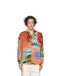 Мужская разноцветная рубашка с длинным рукавом с принтом от Jacquemus