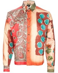 Мужская разноцветная рубашка с длинным рукавом от Jean Paul Gaultier
