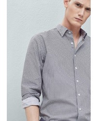 Мужская разноцветная рубашка с длинным рукавом от Mango Man