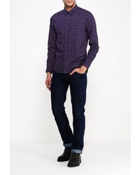 Мужская разноцветная рубашка с длинным рукавом от Merc