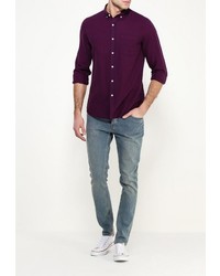 Мужская разноцветная рубашка с длинным рукавом от Topman