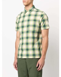 Мужская разноцветная рубашка с коротким рукавом в шотландскую клетку от Ralph Lauren RRL