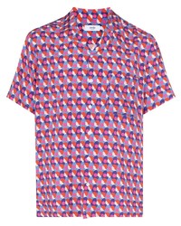 Мужская разноцветная рубашка с коротким рукавом с принтом от arrels