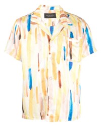 Мужская разноцветная рубашка с коротким рукавом с принтом от Viktor & Rolf