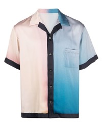 Мужская разноцветная рубашка с коротким рукавом от Attachment