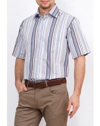 Мужская разноцветная рубашка с коротким рукавом от GREG