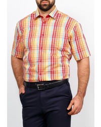 Мужская разноцветная рубашка с коротким рукавом от GREG
