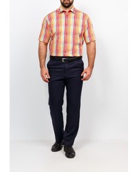 Мужская разноцветная рубашка с коротким рукавом от GREG