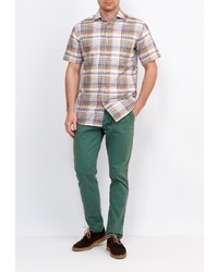 Мужская разноцветная рубашка с коротким рукавом от GREG
