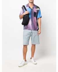 Мужская разноцветная рубашка с коротким рукавом от Stussy