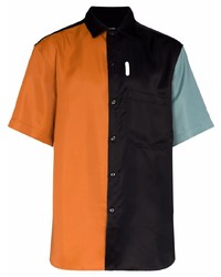 Мужская разноцветная рубашка с коротким рукавом от Song For The Mute