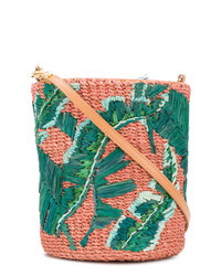 Разноцветная соломенная сумка через плечо от Aranaz