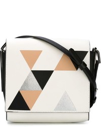 Разноцветная сумка через плечо с геометрическим рисунком
