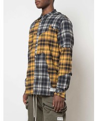 Мужская разноцветная фланелевая рубашка с длинным рукавом в шотландскую клетку от Mostly Heard Rarely Seen