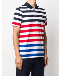 Мужская разноцветная футболка-поло в горизонтальную полоску от Paul & Shark