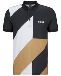 Мужская разноцветная футболка-поло с принтом от BOSS