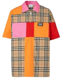 Мужская разноцветная футболка-поло с принтом от Burberry