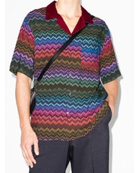 Мужская разноцветная футболка-поло с принтом от Missoni
