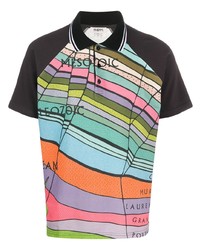 Мужская разноцветная футболка-поло с принтом от Phipps