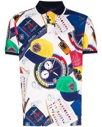 Мужская разноцветная футболка-поло с принтом от Polo Ralph Lauren