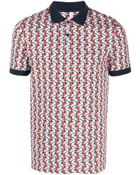 Мужская разноцветная футболка-поло с принтом от Sun 68