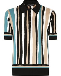 Мужская разноцветная футболка-поло от Dolce & Gabbana