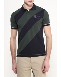 Мужская разноцветная футболка-поло от EA7