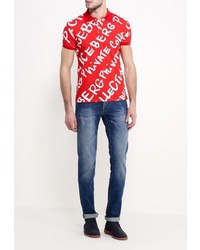 Мужская разноцветная футболка-поло от Iceberg