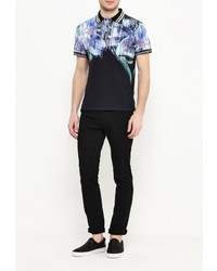 Мужская разноцветная футболка-поло от Just Cavalli