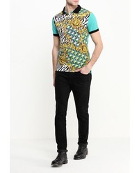 Мужская разноцветная футболка-поло от Versace Jeans