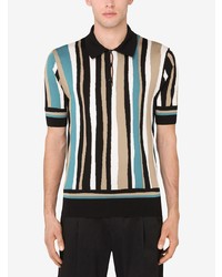 Мужская разноцветная футболка-поло от Dolce & Gabbana