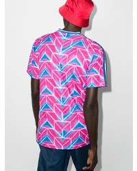 Мужская разноцветная футболка с v-образным вырезом с принтом тай-дай от adidas