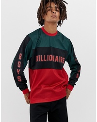 Мужская разноцветная футболка с длинным рукавом с принтом от Billionaire Boys Club