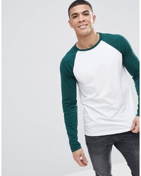 Мужская разноцветная футболка с длинным рукавом от ASOS DESIGN