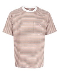 Мужская разноцветная футболка с круглым вырезом в горизонтальную полоску от Danton