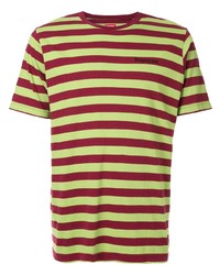 Мужская разноцветная футболка с круглым вырезом в горизонтальную полоску от Supreme