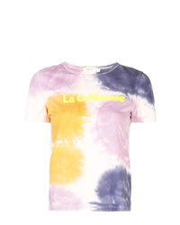Женская разноцветная футболка с круглым вырезом с принтом тай-дай от A.L.C.